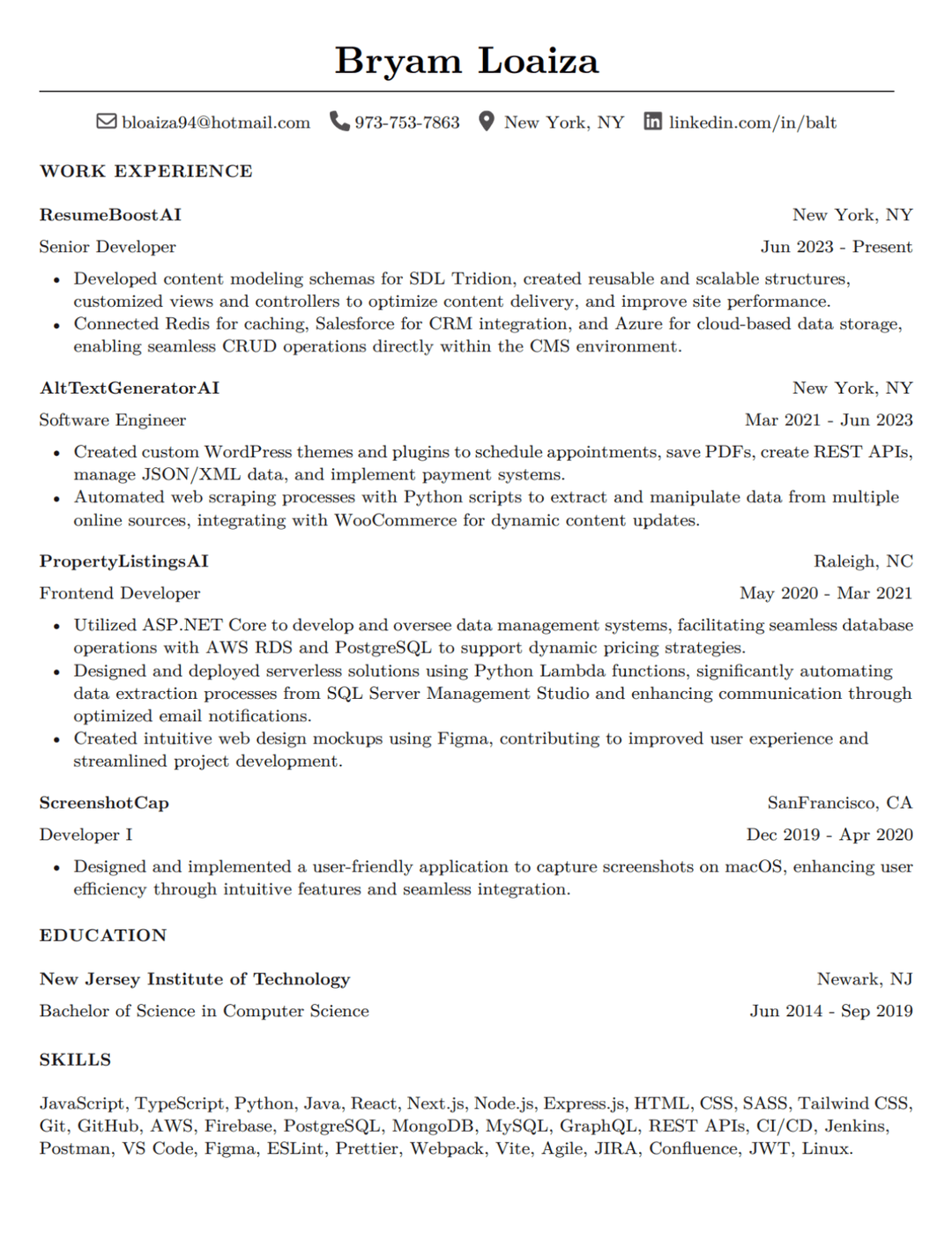 Resume Template 3