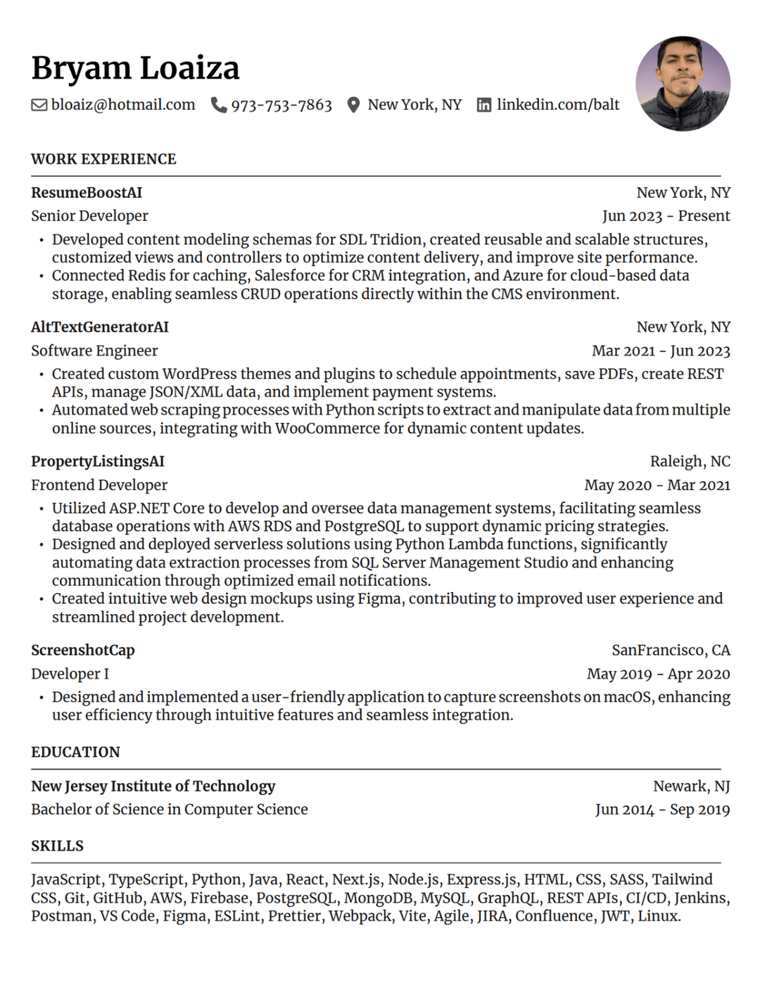 Resume Template 6